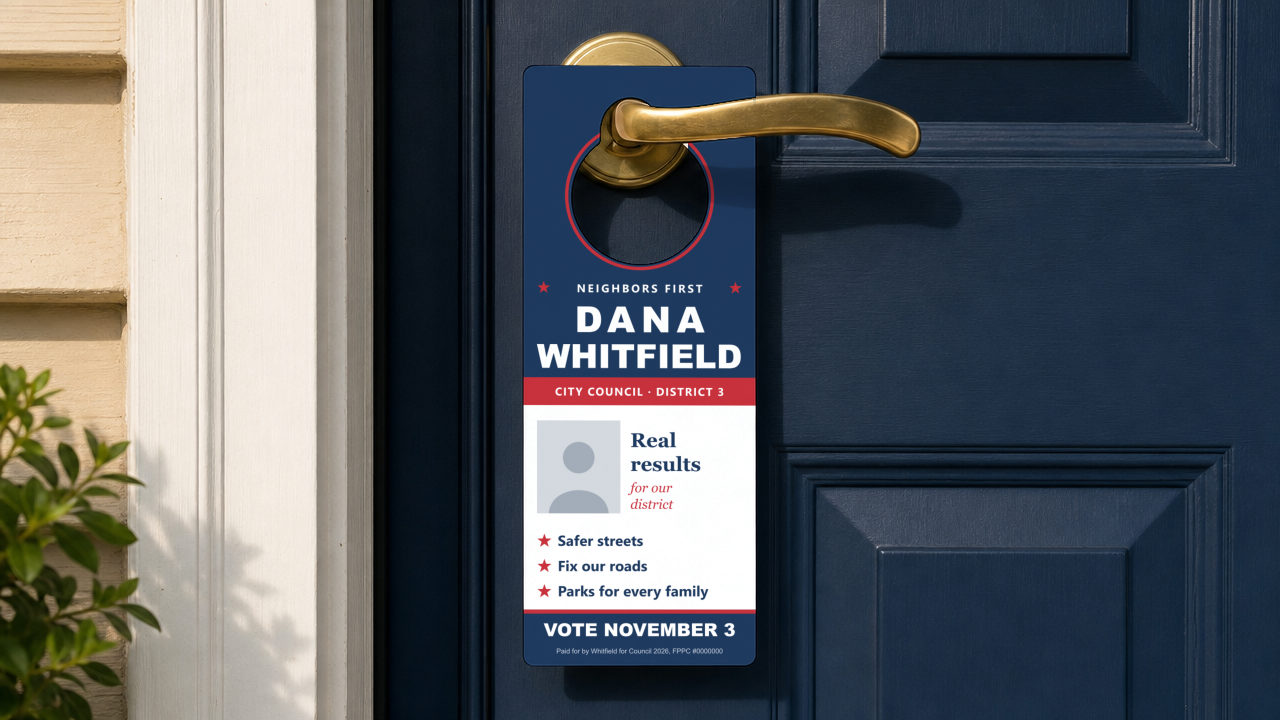 Printed door hangers